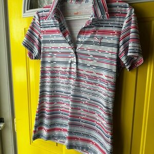 Puma Light Weight Striped Polo ⛳️